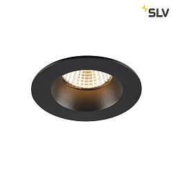 ceiling recessed luminaire NEW TRIA 68 round IP20 / IP65, black dimmable