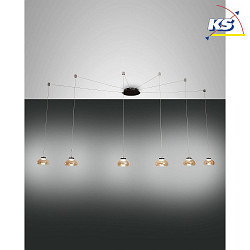 LED Pendel ARABELLA, inkl. Smartluce, 6x 8W, 3000K, 4320lm, IP20, rav
