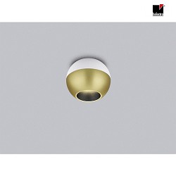 Loftlampe ETO IP20, guld, hvid dmpbar