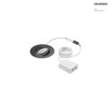 recessed luminaire ABACO ROUND swivelling, DALI controllable, tunable white IP44