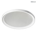 recessed luminaire  22,5cm round, DALI controllable, microprismatic IP65, white dimmable 20W 2500lm 3000K 60 60